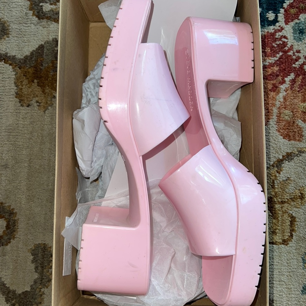 Pink Steve Madden Platform Sandals